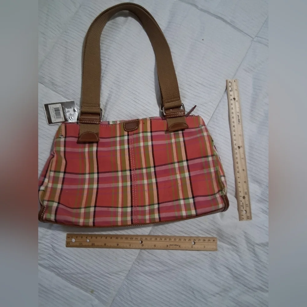 Plaid Pink and Tan Women's  Relic Bag - Picture 3 of 5